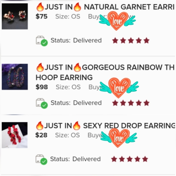 💎NEW💎SEXY RED DROP EARRINGS 925 POST - Picture 7 of 8